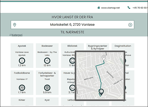 hvorlangterder.dk vises med adresseopslag